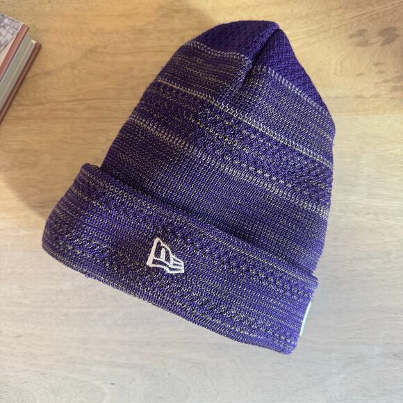 Minnesota Vikings New Era Knit Beanie Fleece Lined Purple NFL - Picture 1 of 5